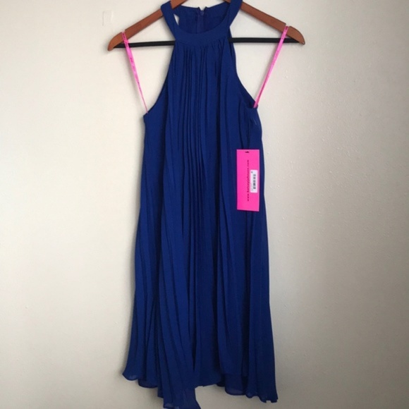 Betsey Johnson Royal Chiffon Dress - Picture 4 of 7